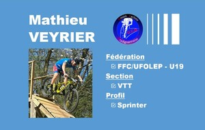  Mathieu VEYRIER dans le portrait de la semaine