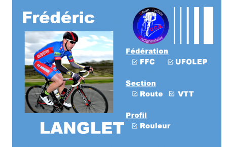 Frédéric LANGLET dans le portrait de la semaine